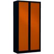 Armoire métallique démontable Class 900 - 180 x 90 x 43 cm - anthracite/imitation merisier