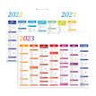 3108720521120-Petit calendrier rigide Arc en ciel - 27 x 21 cm - Oberthur-P_79143602_1-0