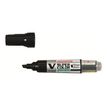 Pilot V SUPER COLOR - Marqueur permanent rechargeable - pointe biseau - noir
