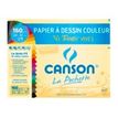 Canson - Pochette papier à dessin - 8 feuilles - A3 - 160 gr - noir