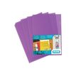3045050174513-SHINE - 10 Pochettes coin - A4 - pour 25 feuilles - 12/100 - violet cristal-P_79356716_1-0