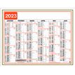 Oberthur Classique - Calendrier 6 mois par face - 40,5 x 52 cm