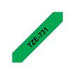 4977766691352-Brother TZe731 - Ruban d'étiquettes auto-adhésives - 1 rouleau (12 mm x 8 m) - fond vert -P_79360936_8-3
