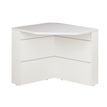 Banque d'accueil en angle à 90° SUNDAY - L83 x H74 x P83 - Gris