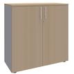 2012348123417-Armoire mi-haute IDRA/DUAL -  L80 x H102 x P47 - 2 portes - 2 tablettes métal DS - Corps alu - -P_79377063_1-0