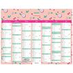 Oberthur Pop - Calendrier 6 mois par face - 40,5 x 52 cm