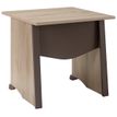 3483600448354-Bureau MAMBO - 80 cm - Pieds panneaux - Chêne/chocolat-P_79381459_1-0