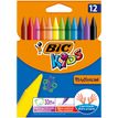 3270220000341-BIC Kids Plastidecor - 12 Craies de coloriage à la cire - couleurs vives-P_79383415_1-0