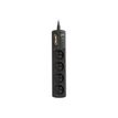 3700085612941-INFOSEC S4 Black Line II - Multiprise parafoudre 4 prises - parasurtenseur 2500 W-P_79386524_2-0