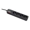 3700085612941-INFOSEC S4 Black Line II - Multiprise parafoudre 4 prises - parasurtenseur 2500 W-P_79386524_3-1