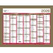 3371017525365-Quo Vadis - Calendrier bancaire 7 mois par face - 33 x 43 cm - or--0