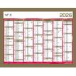 3371017525389-Quo Vadis - Calendrier bancaire 7 mois par face - 40,5 x 55 cm - or--1