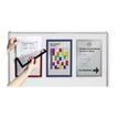 4005546981147-Durable Duraframe Magnetic - Cadre d'affichage magnétique - A4 - argent - pour surfaces m