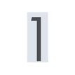 8711234017475-Pickup Home 3D Oslo - Étiquette autocollante 90 mm - Chiffre 1 - gris-P_79428014_1-0