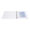 Exacompta Kreacover - Classeur à anneaux personnalisable - Dos 30 mm - A4 Maxi - pour 200 feuilles - blanc - 2 pochettes extérieures