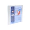 Exacompta Kreacover - Classeur à anneaux personnalisable - Dos 20 mm - A4 Maxi - blanc - 2 pochettes extérieures