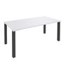 3253310163683-Bureau droit EXPRIM - L120 cm - Plateau Blanc perle - Pieds carbone-P_79432250_1-0