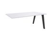 3253310162242-Bureau simple STEELY - L120 cm - Bureau suivant - Pieds carbone - plateau Blanc perle-P_79432505_1-0