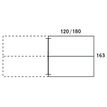 3253310162990-Bureau double STEELY - L120 cm - Double face Suivant - Pieds blanc - plateau imitation Chê-P_79432580_3-2