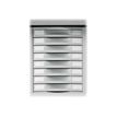 3219099811504-Module 8 tiroirs pour armoire à rideaux - hauteur 50 mm - gris-P_79433046_2-1