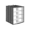 3219099811610-Module 4 tiroirs pour armoire à rideaux - hauteur 100 mm - gris/bleu-P_79433049_1-0