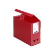 Viquel - Boîte de classement plastique - dos 120 mm - rouge