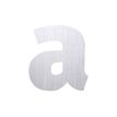 Pickup Alu Brosse - Étiquette autocollante 145 mm - Lettre A