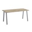 Bureau MAMBO - 120 cm - Pieds métal - Chêne/chocolat