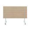 3483600874726-Table de réunion mobile et rabattable YES ! - 180 cm - Pieds blancs - Chêne-P_79440958_3-2