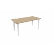 2012349454268-Bureau EVIDENCE - 180 cm - Pieds blancs - Plateau imitation chêne clair-P_79441294_1-0