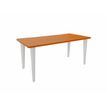 2012349454282-Bureau EVIDENCE - 180 cm - Pieds blancs - Plateau imitation merisier-P_79441295_1-0
