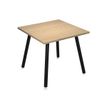 Bureau LEONARDO - 80 cm - Pieds métal noirs - Chêne