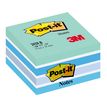 Post-it - Bloc Cube - 450 feuilles - 76 x 76 mm - couleurs assorties bleu