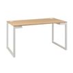 3483600215789-Table d'appoint SUNDAY - L 120 cm - Pieds cadre - Chêne--0