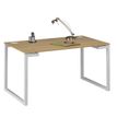 Bureau SUNDAY - 140 cm - Pieds cadre - Chêne