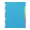 3135251537313-Viquel Happy Fluo - Intercalaire 6 positions - A4 Maxi - polypropylène coloré--1
