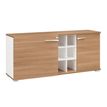 3483600597717-Crédence XENON - L170 x H78 x P47 - 2 portes et 6 niches - Merisier italien--0