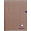 Clairefontaine Mimesys - Cahier polypro 24 x 32 cm - 96 pages - grands carreaux (Seyes) - noir