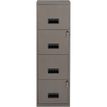 Classeur 4 tiroirs pour dossiers suspendus - 126 x 40 x 40 cm - gris souris nacré