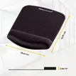 043859718917-Fellowes PlushTouch - Tapis de souris / repose-poignets ergonomique - noir - protection anti-bactérienne Microban - surface douce e--1