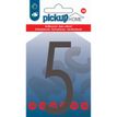 8711234018212-Pickup Home 3D Stockholm - Étiquette autocollante 90 mm - Chiffre 5 - gris--0