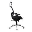 3397703517698-Fauteuil de bureau MANILLE - accoudoirs réglables - appui-tête réglable - noir--3