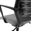 3397704690161-Fauteuil de bureau MOLITOR - accoudoirs fixes - appui-tête réglable - noir et gris--6