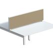 Ecran de séparation cadre aluminium H33 x L160 cm - cadre aluminium blanc - toile sable