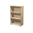 Bibliothèque mi-haute Trend - L80xP35xH120 cm - 2 étagères - imitation chêne