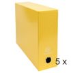 3130632899288-Exacompta Iderama - 5 Boîtes de transfert - dos 90 mm - jaune--0