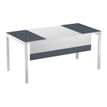 Voile de fond pour bureau EASYDESK L160cm - Blanc/anthracite