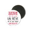 3700572716794-Kiub Typography - Magnet rond en verre - Rêve-Avant-0
