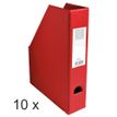 Exacompta - 10 Porte-revues polypro - dos 70 mm - rouge - livrés à plat
