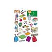 Apli - 3 feuilles gommettes école